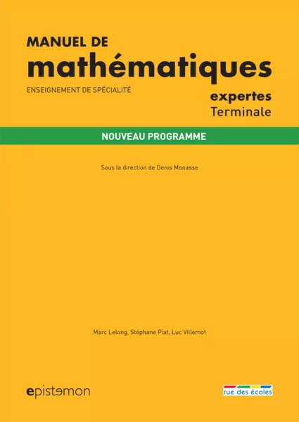 Produit Manuel de mathématiques expertes Terminale -  Enseignement de spécialité Image
