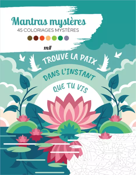 Produit Mantras mystères - 45 coloriages mystères Image