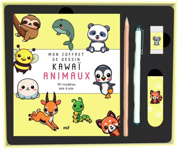 Produit Mon coffret de dessin kawaï - Animaux Image