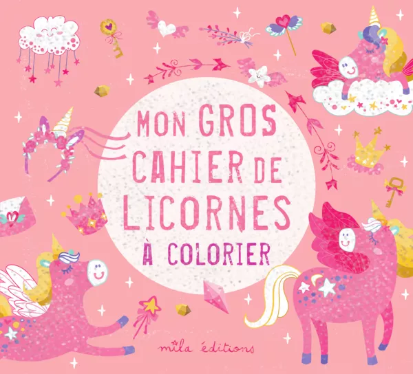 Produit Mon gros cahier de licornes à colorier Image