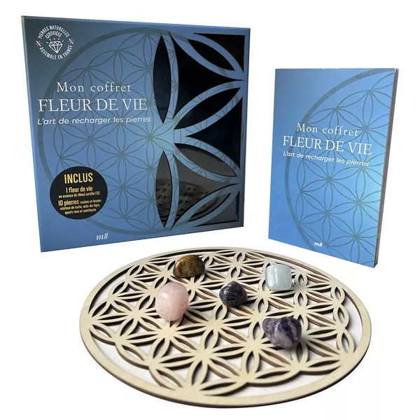 Produit Mon coffret Fleur de vie : L'art de recharger les pierres Image