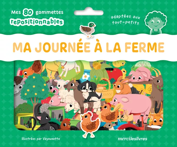 Produit Ma journée à la ferme - Ma pochette de gommettes repositionnables Image