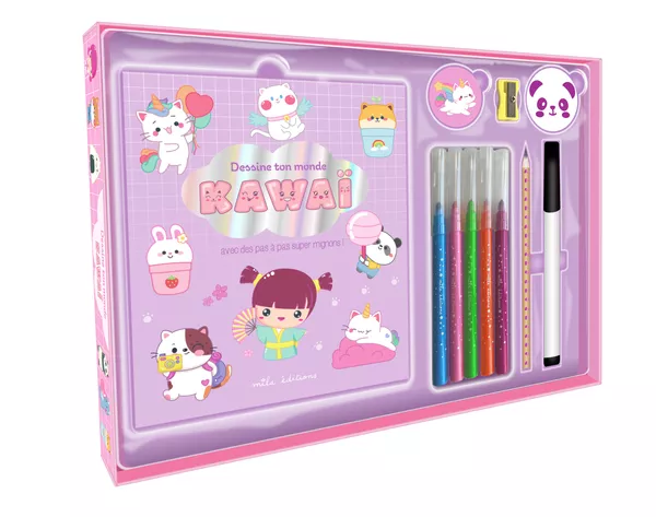 Produit Coffret - Dessine ton monde kawaï Image