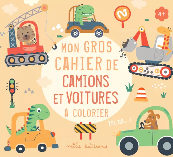 Produit Mon gros cahier de camions et voitures à colorier Image