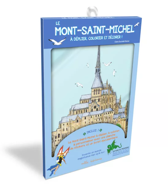 Produit Pochette - Le Mont-Saint-Michel à déplier, colorier et décorer ! Image