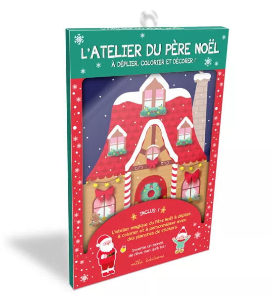 Produit L'atelier du Père Noël à déplier, colorier et décorer ! Image