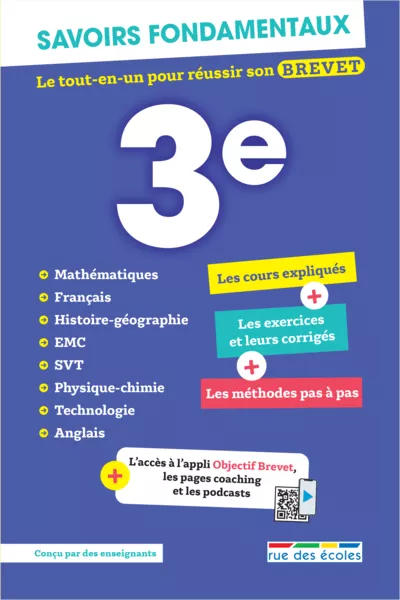 Produit Savoirs fondamentaux 3e - Le tout-en-un pour réussir son brevet ! Image