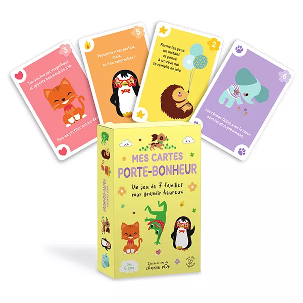 Produit Mes cartes porte-bonheur - Un jeu de 7 familles pour grandir heureux, dès 6 ans Image