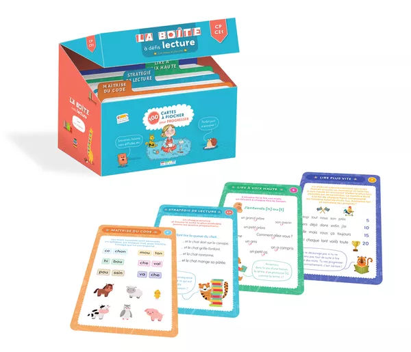 Produit La boîte à défis lecture : lire mieux et plus vite - CP-CE1 Image