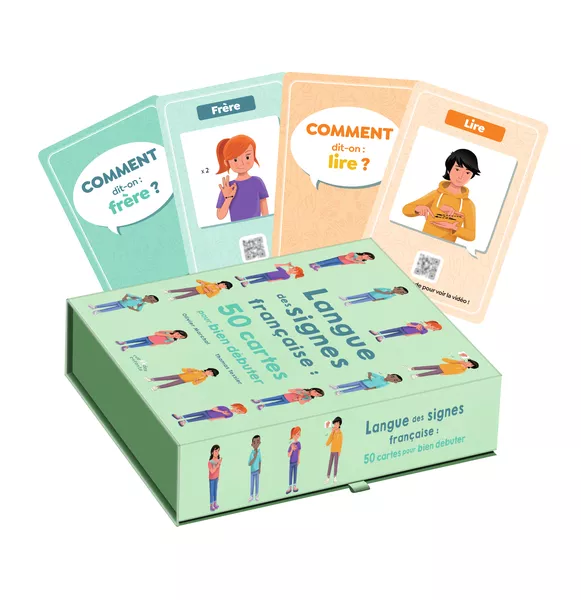Produit Langue des signes française : 50 cartes pour bien débuter Image