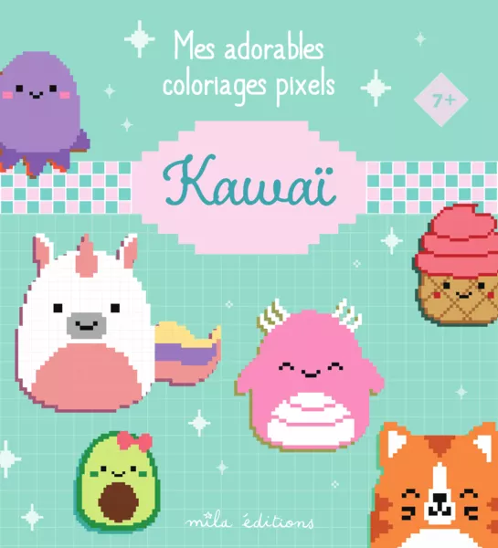 Produit Mes adorables coloriages pixels - Kawaï Image