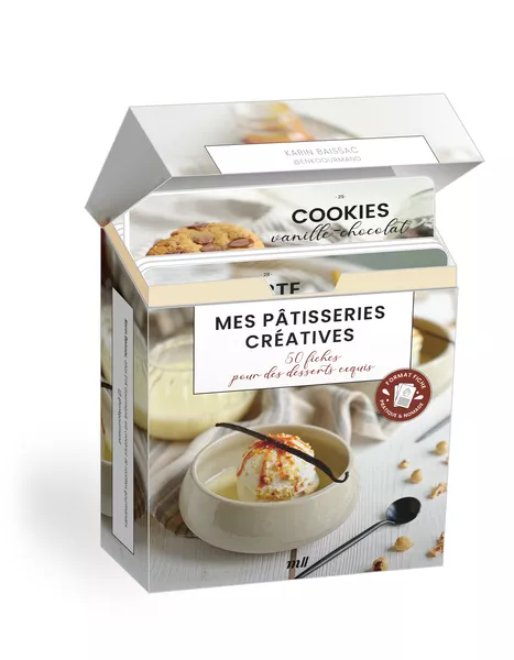 Produit Mes pâtisseries créatives - 50 fiches pour des desserts exquis (coffret) Image