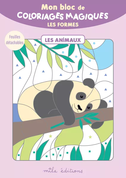 Produit Mon bloc de coloriages magiques - Les formes - Les animaux Image