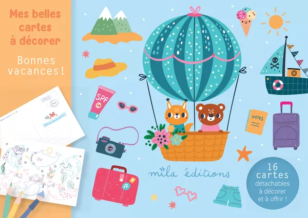 Produit Mes belles cartes à décorer - Bonnes vacances ! Image