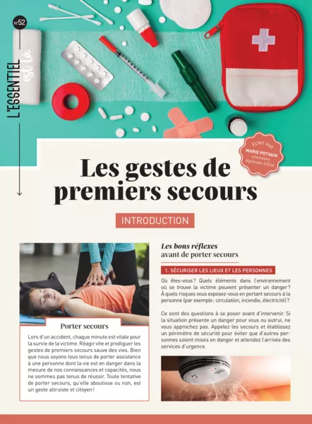 Produit Les gestes de premiers secours (dépliant) Image