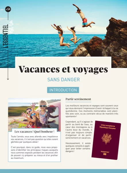 Produit Vacances et voyages sans danger (dépliant) Image