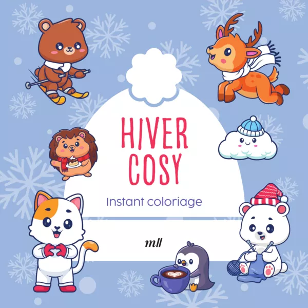Produit Instant coloriage - Hiver cosy Image