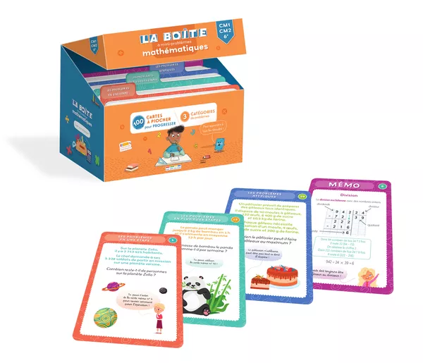 Produit La boîte à mini-problèmes mathématiques - CM1-CM2-6e Image