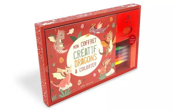 Produit Mon coffret créatif - Dragons à colorier Image