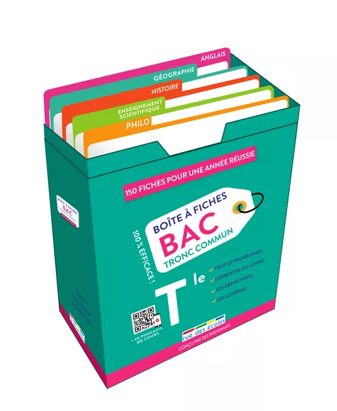 Produit Boîte à fiches Bac - Tronc commun Image