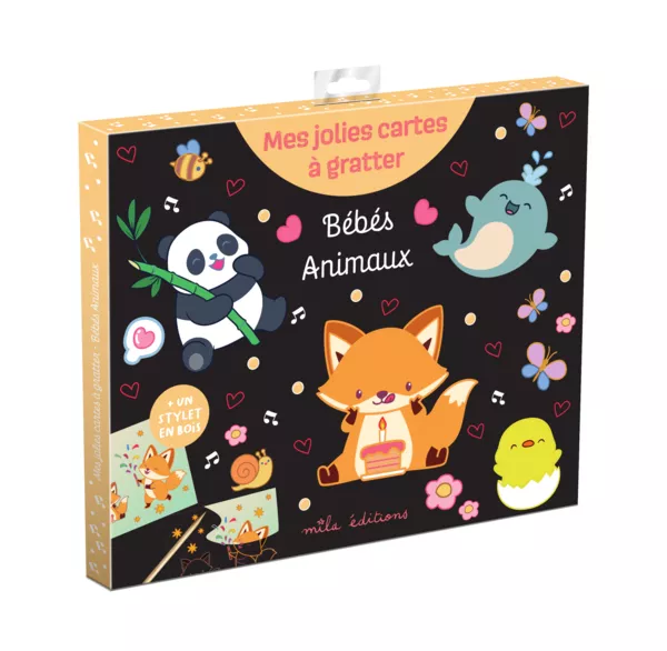 Produit Mes jolies cartes à gratter - Bébé animaux Image