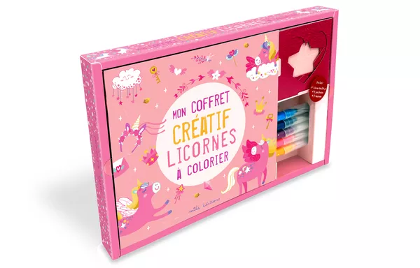 Produit Mon coffret créatif - Licornes à colorier Image