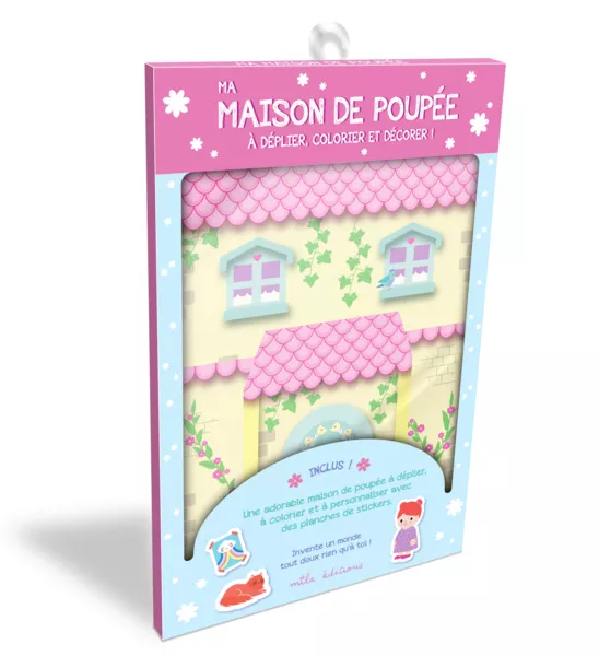Produit Ma maison de poupée à déplier, colorier et décorer ! Image