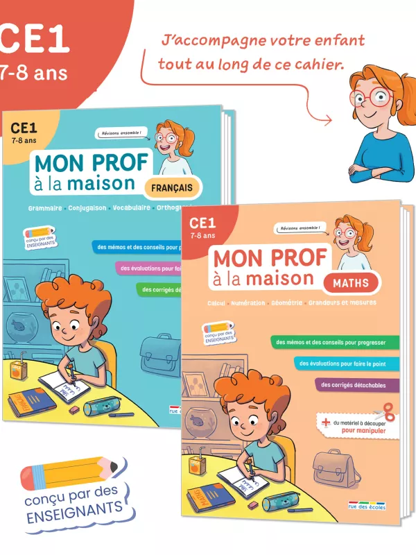 Produit Lot CE1 « Mon prof à la maison » (2 titres) Image