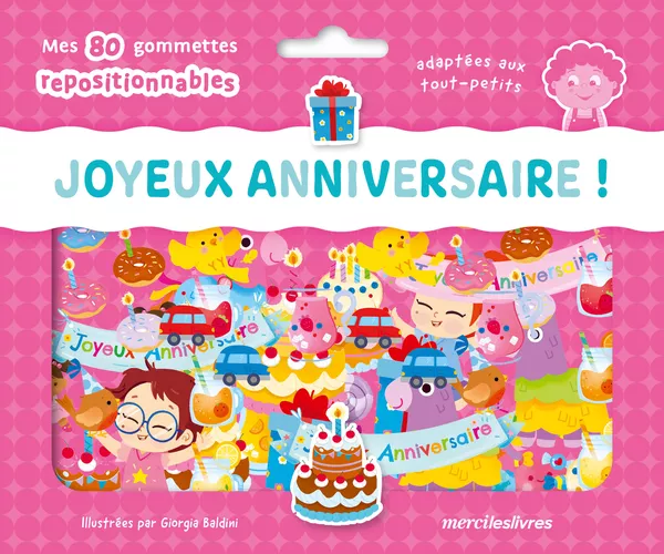 Produit Joyeux anniversaire ! - Ma pochette de gommettes repositionnables Image