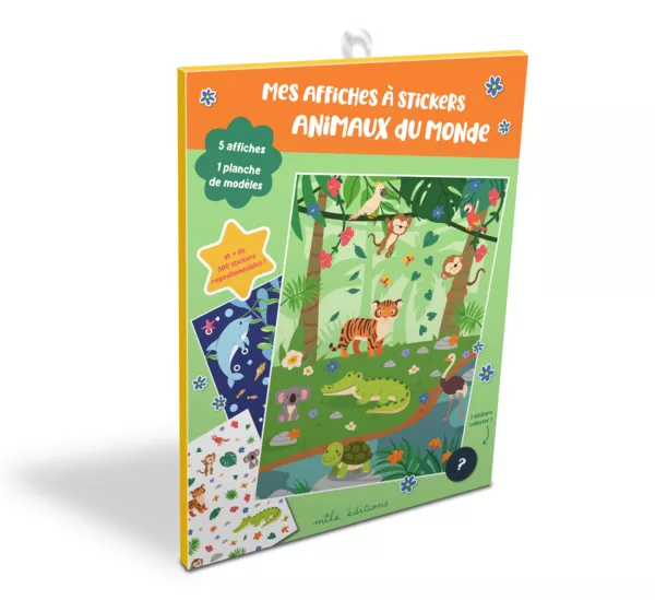 Produit Mes affiches à stickers - Animaux du monde Image