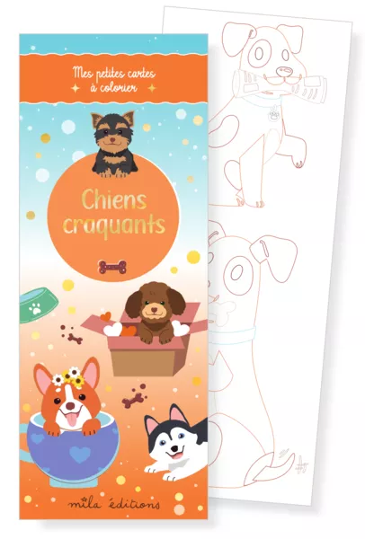 Produit Chiens craquants - Mes petites cartes à colorier Image