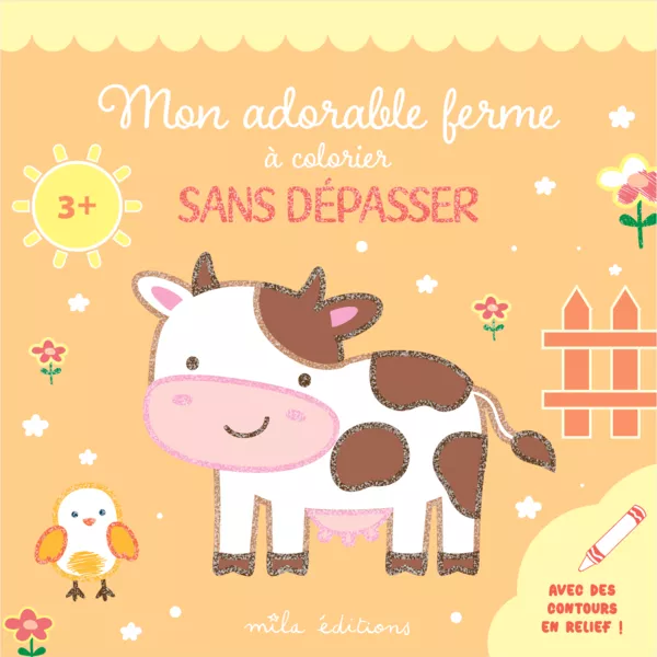 Produit Mon adorable ferme à colorier sans dépasser Image