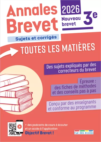 Produit Annales Brevet - Toutes les matières - 3e - 2026 Image