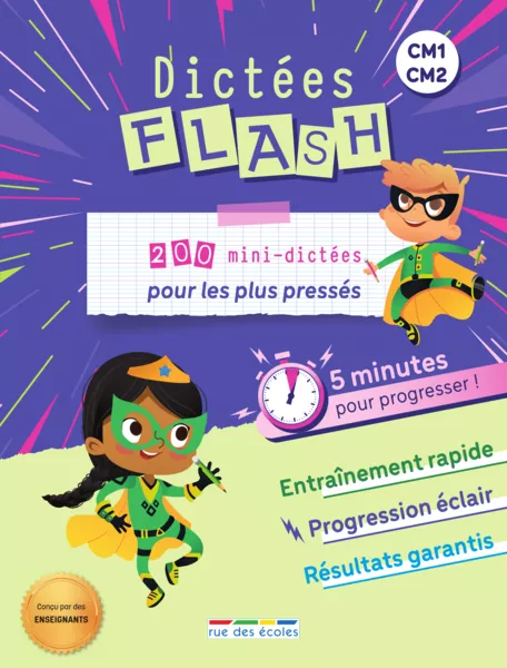 Produit Dictées Flash - 5 minutes pour progresser, CM1-CM2 Image