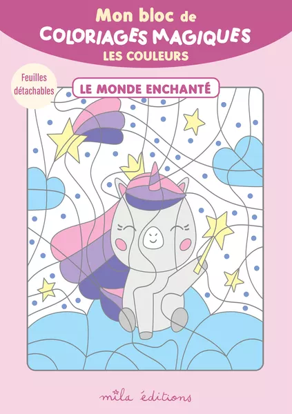 Produit Mon bloc de coloriages magiques - Les couleurs - le monde enchanté Image