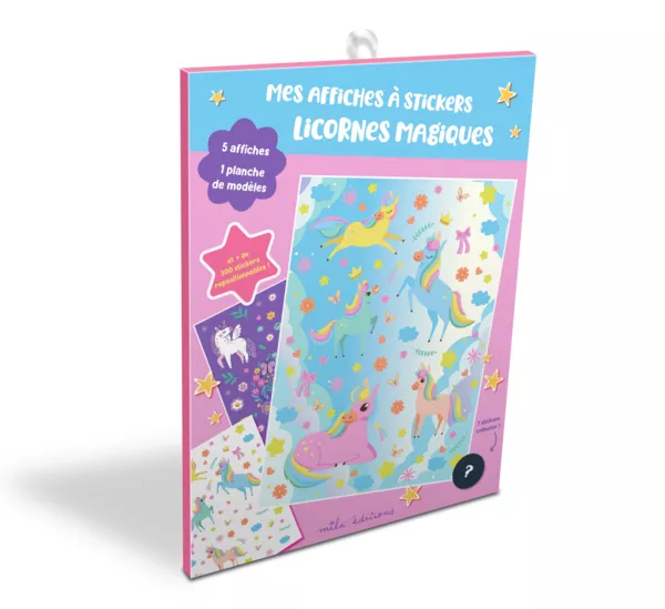 Produit Mes affiches à stickers - Licornes magiques Image