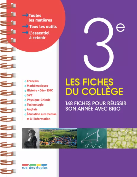 Produit Les fiches du collège - 3e Image