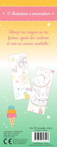 Vive les vacances - Mes petites cartes à colorier