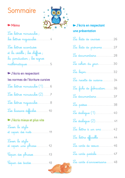 Mon cahier d'écriture CE1 - Perfectionnement