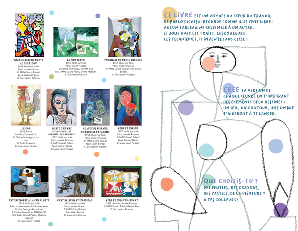 L'art à colorier : Picasso