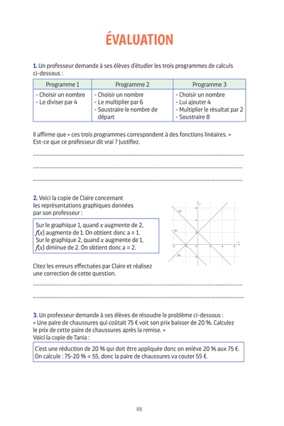 Brevet assuré - Maths - 3e