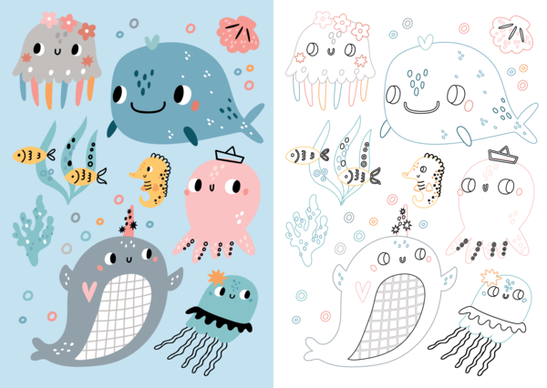 Mon beau coffret de coloriage - Animaux