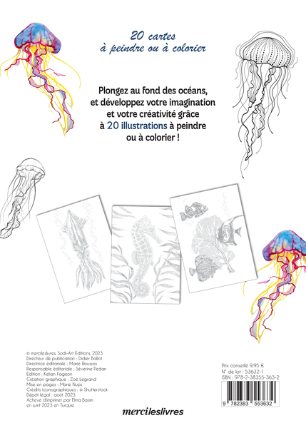 Mes cartes créatives - Au fond des océans