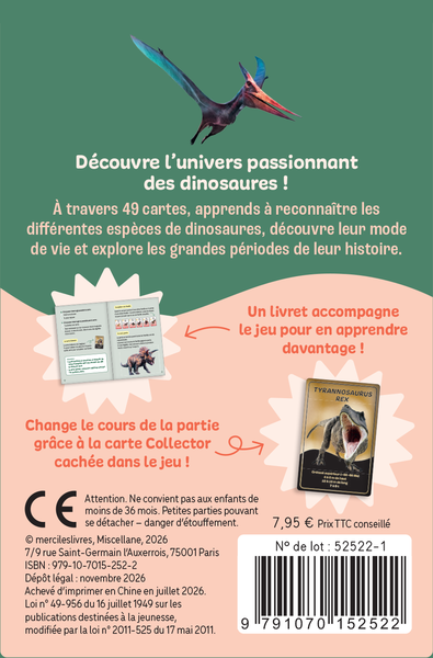 Mon jeu de 7 familles - Dinosaures