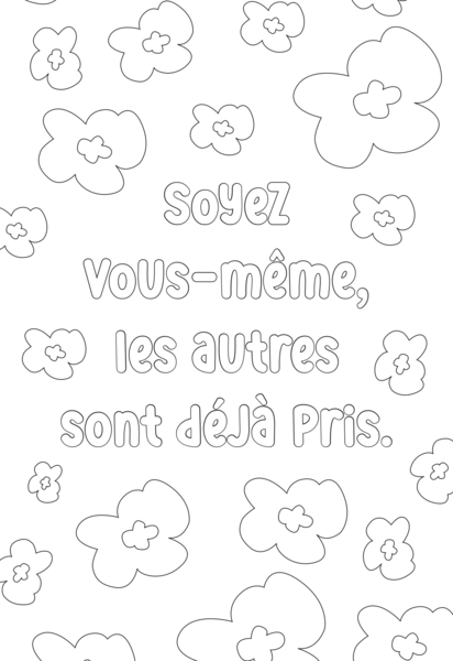 Mantras Zen - 20 cartes à colorier