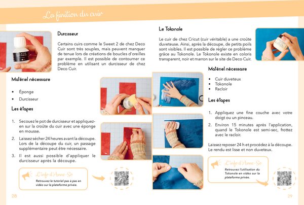 Mes matériaux cricut 100 % cuir et simili