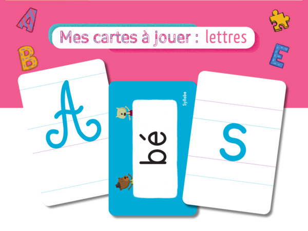 Mes cartes à jouer - Lettres, dès 4 ans