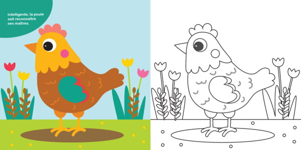 Mon cahier de coloriage : Je découvre les animaux, dès 3 ans