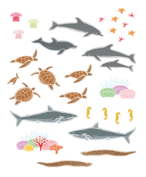 700 gommettes des animaux du monde