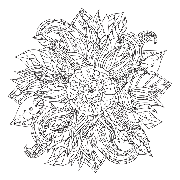 Coffret Coloriages - Mandalas végétaux